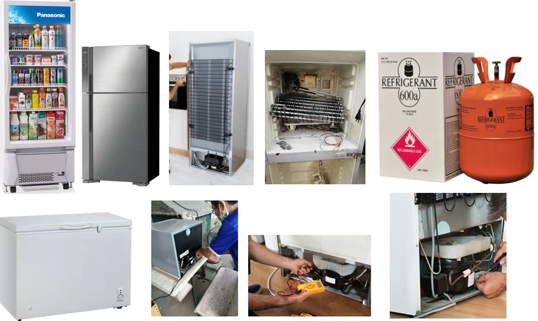 หลักสูตร หลักสูตรช่างซ่อมตู้เย็น, ตู้แช่, ตู้มินิมาร์ท, ตู้กดน้ำเย็น ทั้งระบบน้ำยาธรรมดา และน้ำยา R600a ( อบรม 2 วัน)